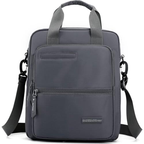 Mens Shoulder Bag 2020 Nylon Waterproof Crossbody Bag Large Capacity Travel Business Handbag Solid Letter Zipper Soft Briefcase