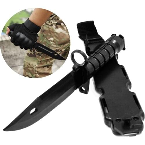 Tactical Army Fan Knife Model Rubber Dagger Cosplay Toy Sword Collect CS Game Military Training Outdoor Props