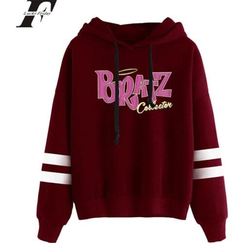 Bratz Rock Angelz Hoodie Sweatshirts Men Women Printing Pullover New Harajuku Tracksui Fashion Casual Hooded Cotton Unisex Full