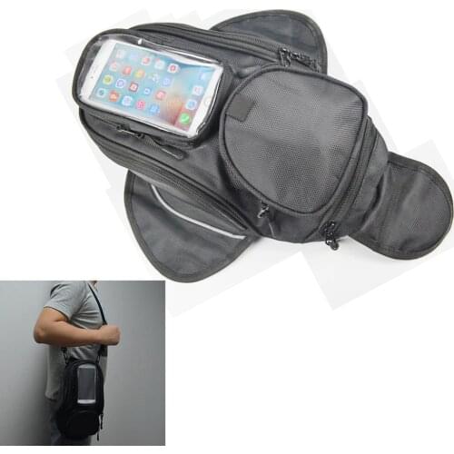Black Universal Motorcycle Bag Motorcycle Motorbike Riding Strong Magnetic Waterproof Oil Fuel Tank Bag Motorcycle Bag tank bag