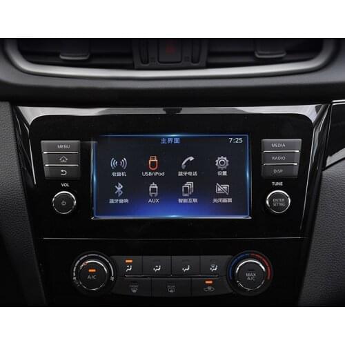 For Nissan Qashqai J11 X-trail X trail T32 2014-2019 2020 Tempered Glass Car Navigation Screen Protector Film Protective Sticker