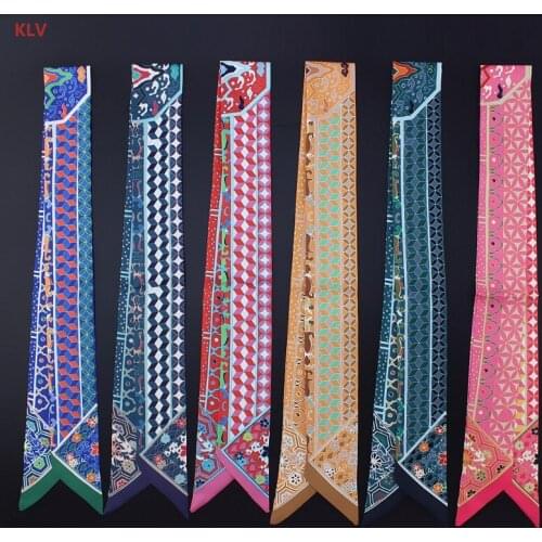 KLV Ladies Girls Retro Sweet Satin Hairband Handbag Handle Ribbon Scarf Bandeaus New