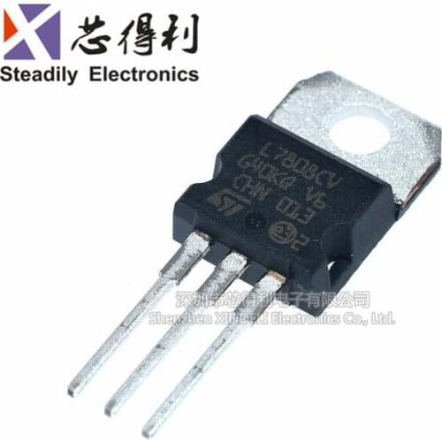 10pcs/lot Brand New & Original L7808CV 1.5A Regulator + 8.0V TO-220