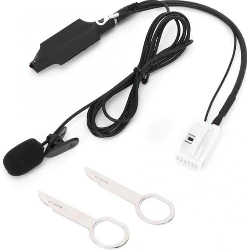 12Pin Bluetooth Car Audio AUX Adapter Radio Connector Auto Car Stereo Accessory Fits for VW RNS-300/310/510 for Delta 6/7