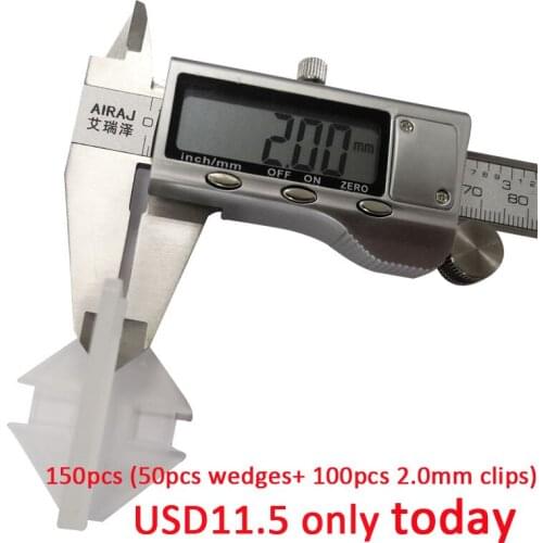 150pcs (50pcs wedges+ 100pcs 2.0mm clips) tile alignment tools