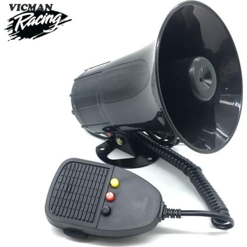 Motorcycle 3 sounds Speak horn 12V DC Auto 3 tone Police Speak horn Motorcycle 3 voice Siren Horn Siren Loud Speaker 130dB Alarm