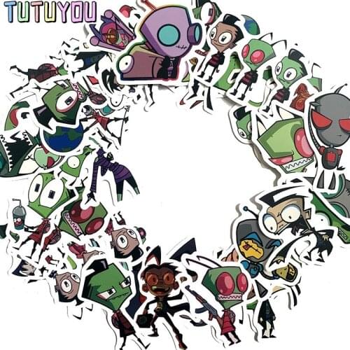 PC1822 50pcs/set Cartoon Scrapbooking Stickers Decal For Guitar Laptop Luggage Car Fridge Graffiti Sticker