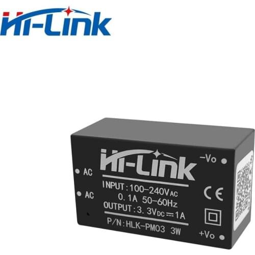 50pcs/lot Hi-Link hot sale 220V to 3.3V 3W mini power supply module intelligent household switch ac dc transformer HLK-PM03