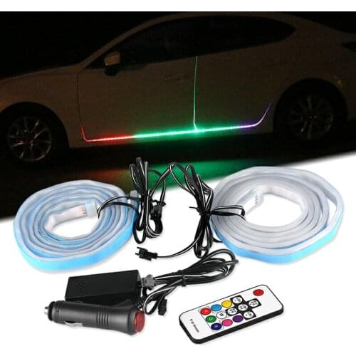 12V RGB Car LED Door Light Automobiles Door Welcome Lamp Car Side door atmosphere light Decorative Atmosphere Lamp