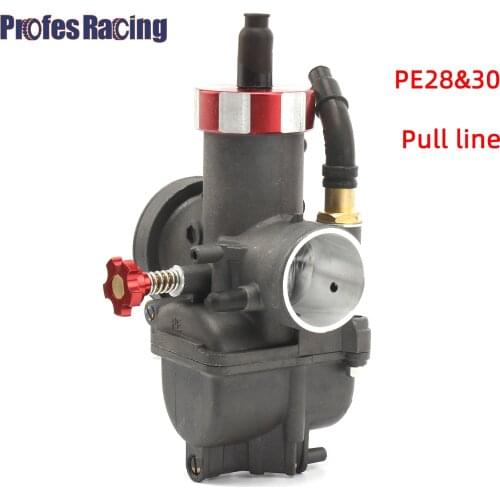 PE28 28mm PE30 30mm Performance Racing Carburetor Pull the Damper For Motorcycle Moped Scooter Pit Dirt Bike ATV Quad
