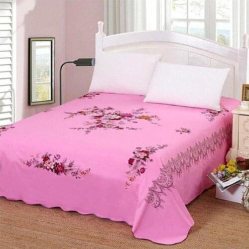 Fort Hope Bedding Sheet (not include pillowcase) Cotton Bedsheet Home Textile Printing Flat Sheets Combed Cotton Bed Sheet F0165
