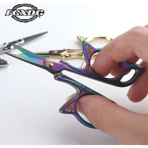 Hot Selling Antique Craft Scissors for Sewing and Needlework Handmade DIY Sewing Cross Stitch Scissors Zig Zag Fabric Scissors