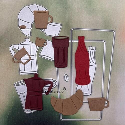 Cake kettle cup frame Metal Cutting Dies for DIY Scrapbooking Album Paper Cards Decorative Crafts Embossing Die Cuts