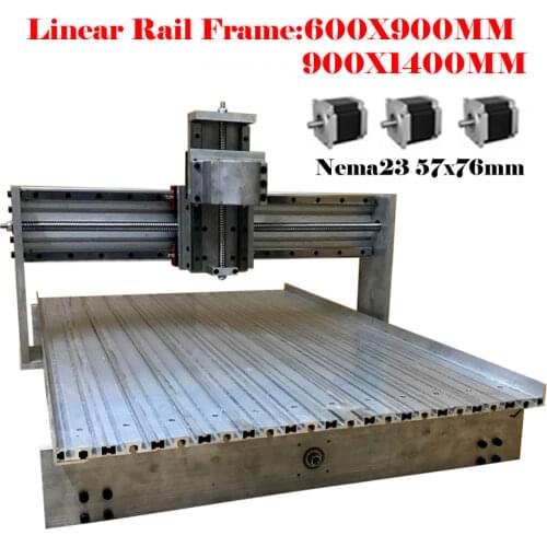 Mini cnc frame 6090 aluminum kit linear guideway 3axis linear rail engraver for cnc wood metal engraving milling machine router