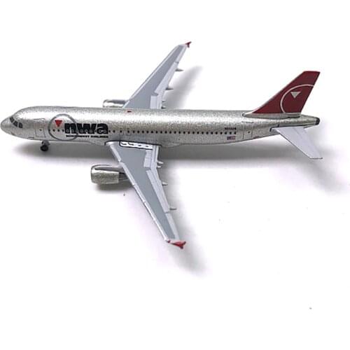 1:500 Scale Nwa Airlines A320 Plane Alloy Aircraft Plane Model Diecast Toy for Collectible Collection Gift Display Show