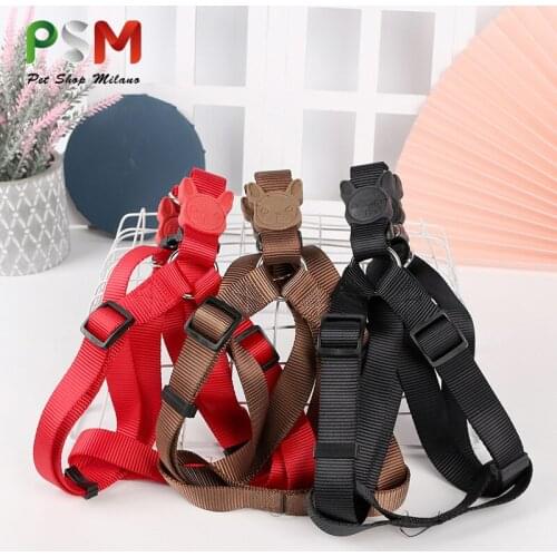 PSM Nylon Dog Harness No Pull Stainless Steel Buckle Puppy Harness Bulldog German Shepherd Beagle Dog Accessories
