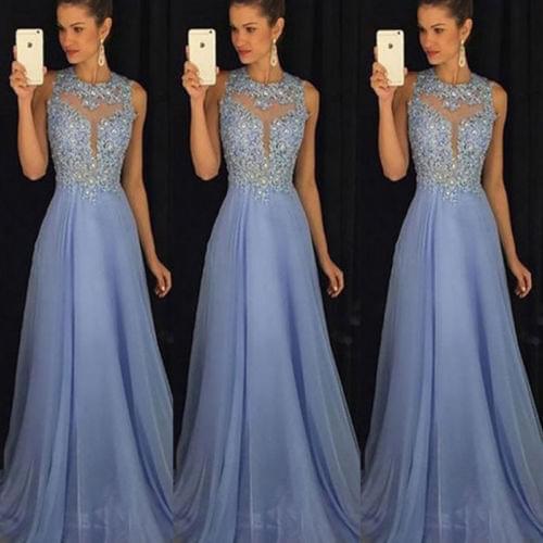 New Fashion Women Ladies Formal Wedding Bridesmaid Party Ball Prom Gown Long Dress