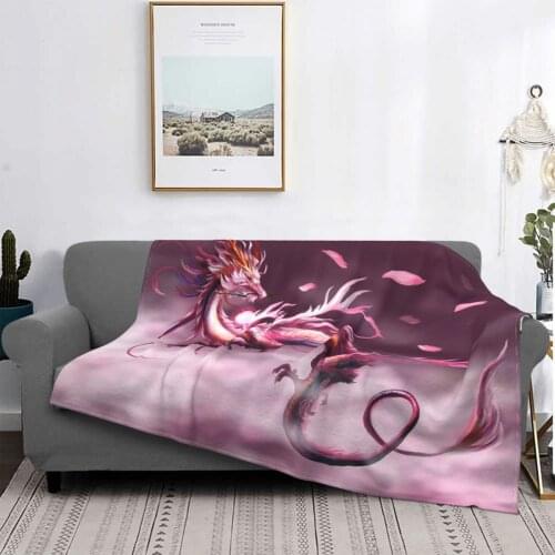 Dragons Myth Animal Anime Blanket Velvet Winter Imperial Power Zodiac Super Warm Throw Blanket for Bed Couch Bedspread