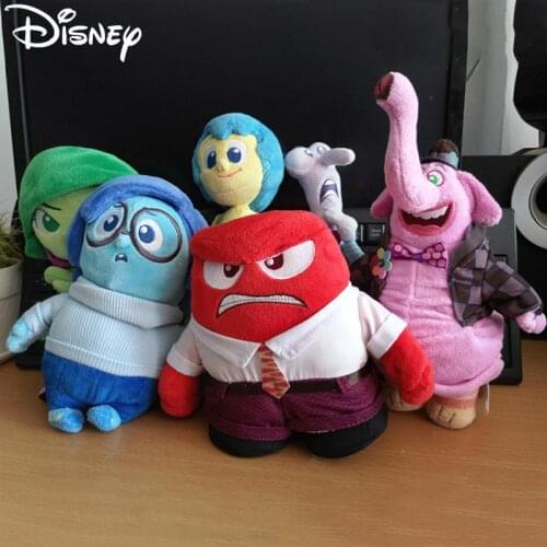 Disney Inside Out Figure Plush Dolls Cartoon Anime Toys Joy Anger Disgust Bing Bong Fear Sadness Girl Kid Children Birthday Gift
