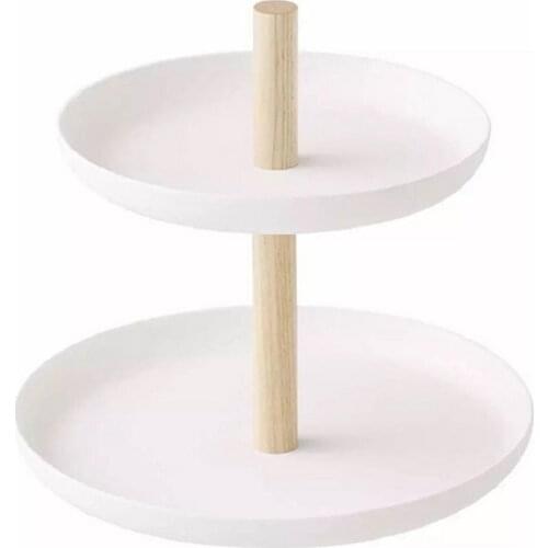 1PC Cupcake Holder Multifunctional Simple Creative Durable 2 Tier Jewelry Platter Fruit Platter Serving Tray
