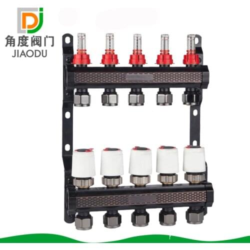 Factory direct high-end elegant bronze water separator with electric actuator to set the water collector