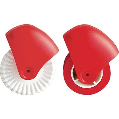 Edge Decorator Pizza Cutteг Round Wheel Cutting Knife PP Portable Baking Accessories 2pcs/set Manual Noodle Cutter Set