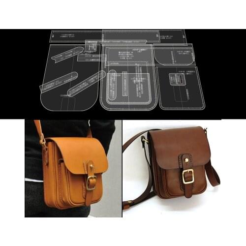 Backpack Acrylic Leather Template Home Handwork Leather Craft Sewing Pattern Tools Accessory Pattern