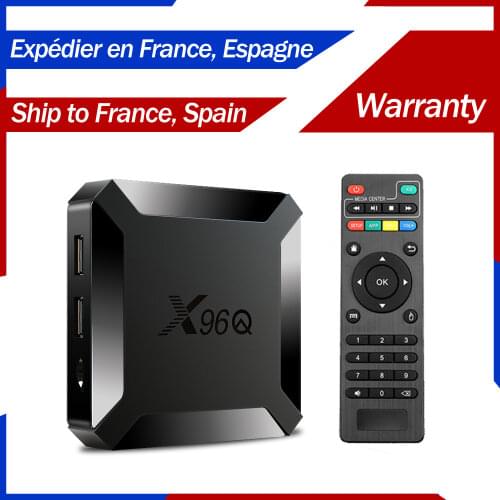 X96Q Android 10.0 1 year warranty Smart Tv Box Allwinner H313 Quad Core 2GB 16GB TV Box Support Wifi 2.4G Media Player PK X96Box