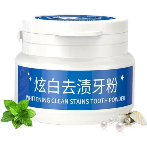 Yoxier Teeth Whitening Powder Toothpaste Dental Bright Tooth Cleaning Oral Hygiene Remove Plaque Stained Tooth Powder Care