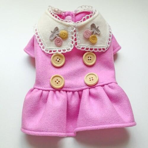 Winter Dog Dress Pet Outfit Small Dog Costume roupa para cachorro Poodle Bichon Pomeranian Schnauzer Dog Clothing Pet Clothes