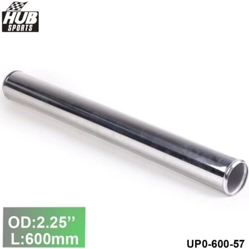 2pcs/unit 57mm 2.25"OD Out/Inlet Aluminum Straight Turbo/Intake/Intercooler Piping L:600mm for Toyota Starlet EP91 HU-UP0-600-57