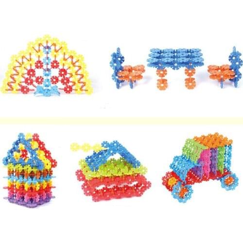280pieces Snowflakse Blocks Model Building Kits Classic Educational Game Toy for Children 3-12 years