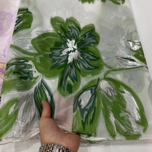 5yards/pc) Very beautiful jacquard mesh lace fabric translucent African brocade lace high quality for party dress JZZ032