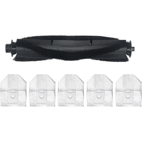6Pcs for Roidmi EVE Plus Robot Vacuum Cleaner Dust Bags Roller Brush ​Replacement Accessories Professional Parts