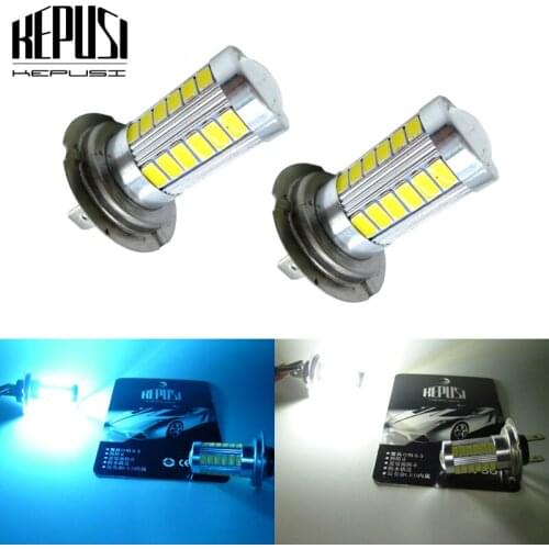 2x H7 LED Fog Light Bulbs Car H7 LED Driving Lamp Auto 12V 6000K White for Hyundai Azera 2006-2015 Genesis 2009-2014 Sonata