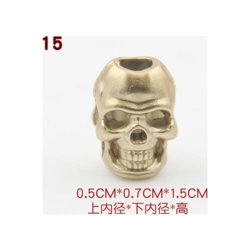 Free shipping 10pcs/lot skull Metal Stopper clothes cord end down jacket clothing accessories
