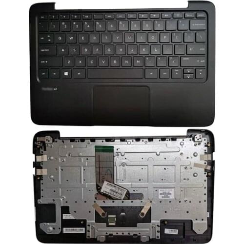 For HP Pavilion 11 x2 Pro x2410 G1 Computer Case 759346-001 Laptop Case Palmrest Upper Case with Touchpad keyboard