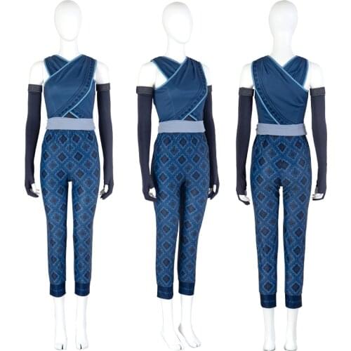 Raya and The Last Dragon Kids Cosplay Legend Halloween Costume Raya Bodysuit Fancy Set Children Performance Costume