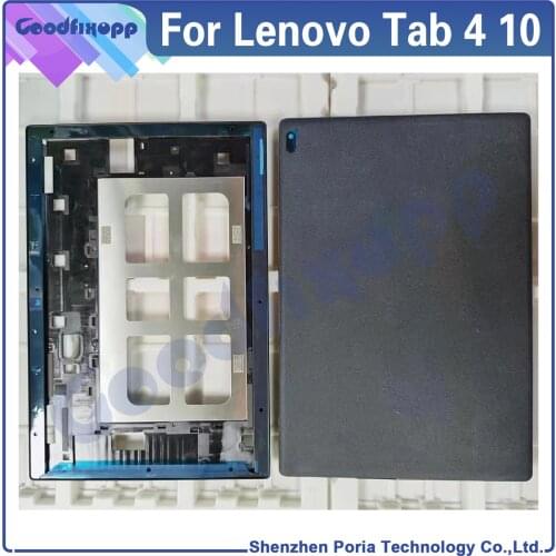 For Lenovo Tab 4 10 TB-X304L TB-X304F Front Frame Battery Back Cover Rear Case Cover Middle Frame Rear Lid For Lenovo Tab4 10