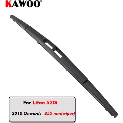 KAWOO Car Rear Wiper Blades Back Window Wipers Arm For Lifan 520i Hatchback (2010 Onwards) 355mm Auto Windscreen Blade Styling