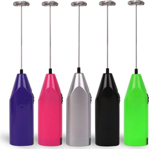 1pc Milk Drink Coffee Whisk Mixer Electric Egg Beater Frother Foamer Mini Handle Stirrer Practical Kitchen Cooking Tool