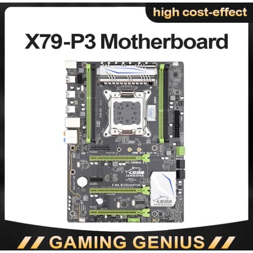 Jingsha X79P3 QUAD Channel motherboard ATX USB3.0 SATA3.0 LGA 2011 Gaming motherboard Support mainboard 128GB DDR3 REG ECC