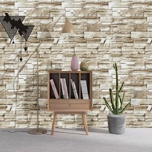 Stone Peel and Stick Wallpaper Faux Brick Vinyl Wallpaper Sticker Decorative Contact Paper for Walls Counter Home Decor