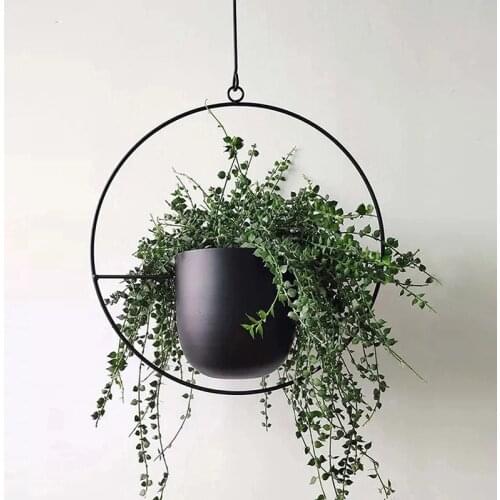 Metal Plant Hanger Chain Hanging Basket Flower Pot Plant Holder Garden Balcony