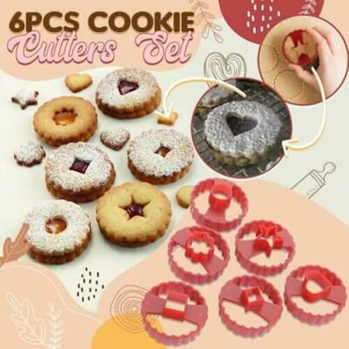 6pcs Plastic Donut Mold Set Non-Stick Cutter Mold Cake Chocolate Candy Biscuit Pastries Mould Hogard