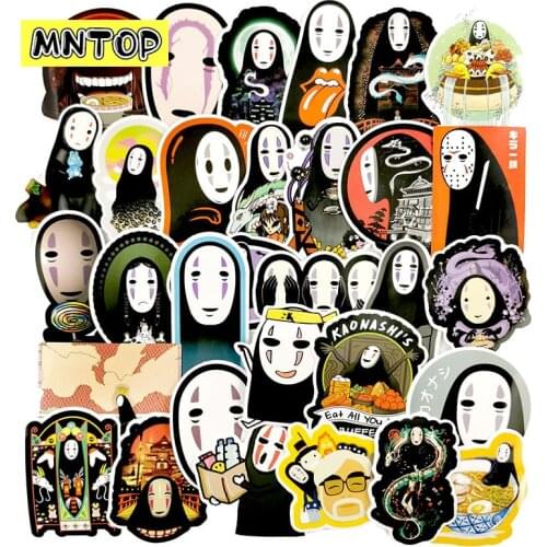 10/20/40pcs/pack Anime Spirited Away No Face Man Sticker For DIY Luggage Skateboard Laptop Motorcycle Mobile Phone Bicycle