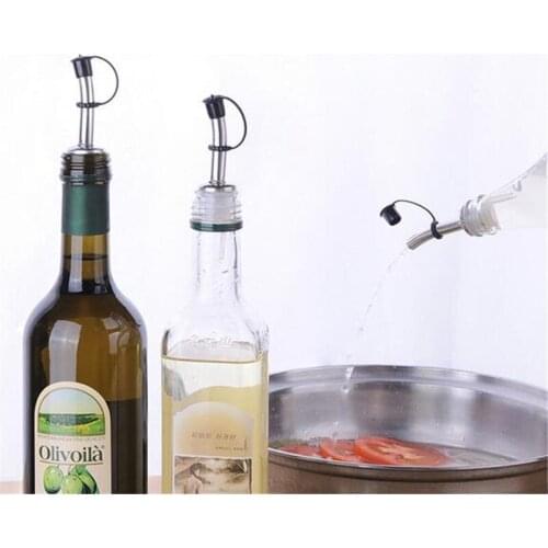 New 200pcs Stainless Steel Liquor Bottle Pour Pourer Cap Wine Spout Dispenser with Covers for Bars KTV Hotel Birtyday Party
