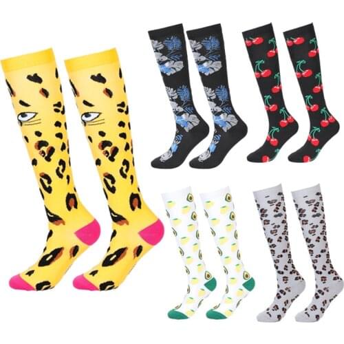 New Compression Socks Women Cycling Socks Animal Edema Diabetes Varicose Veins Running Marathon Sports Men Compression Stockings