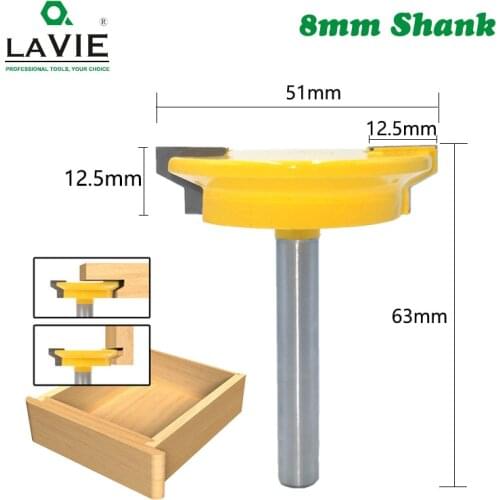 LAVIE 8mm Straight Drawer Molding Router Bit Drawer Lock Tenon Knife Plug Wood Milling Cutter Door Woodworking Tool MC02130