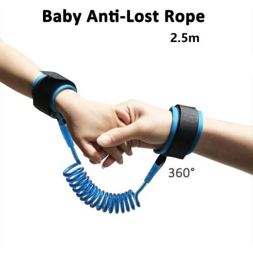 2.5m Child Anti Lost Safety Velcro Wrist Link Traction Rope Baby Safety Harness Strap Child Anti Lost Strap Baby Belt